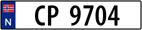 Trailer License Plate